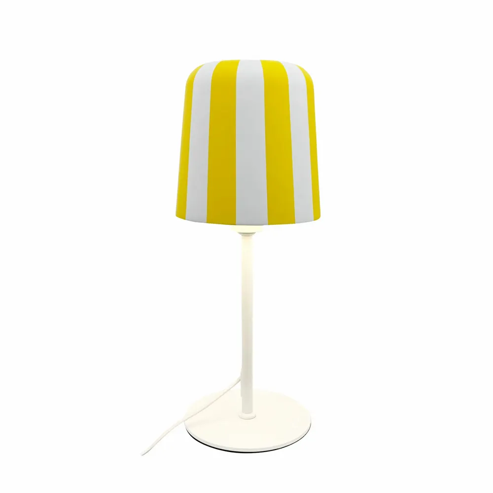 Lampes de bureau  - Lampe de table grise - Rayures jaunes - DYBERG LARSEN