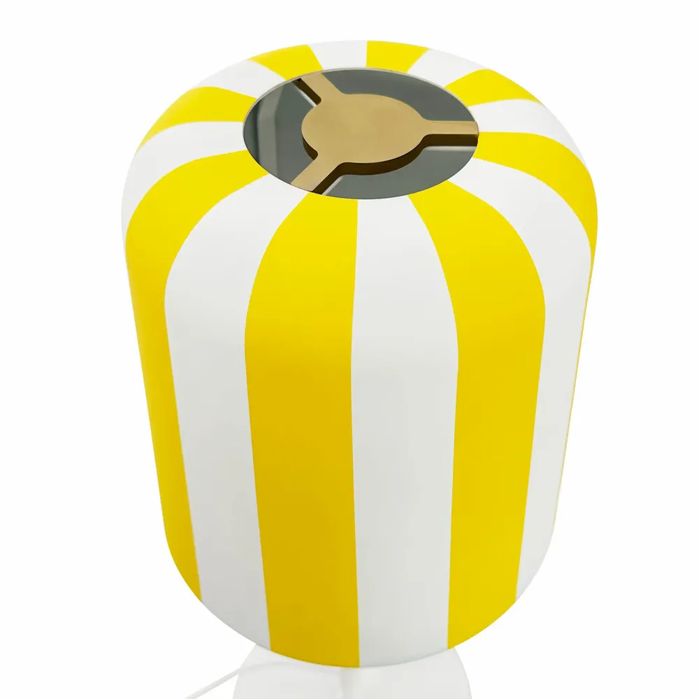 Lampes de bureau  - Lampe de table grise - Rayures jaunes - DYBERG LARSEN