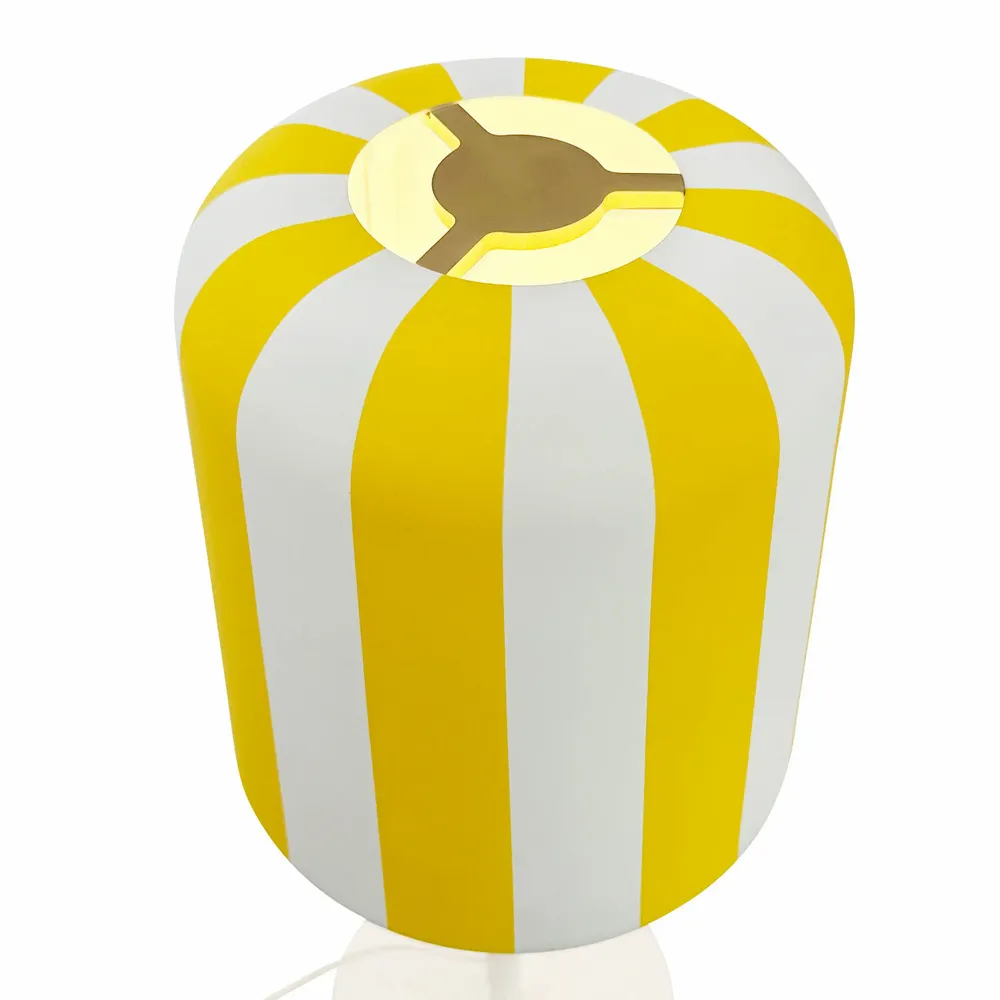 Lampes de bureau  - Lampe de table grise - Rayures jaunes - DYBERG LARSEN
