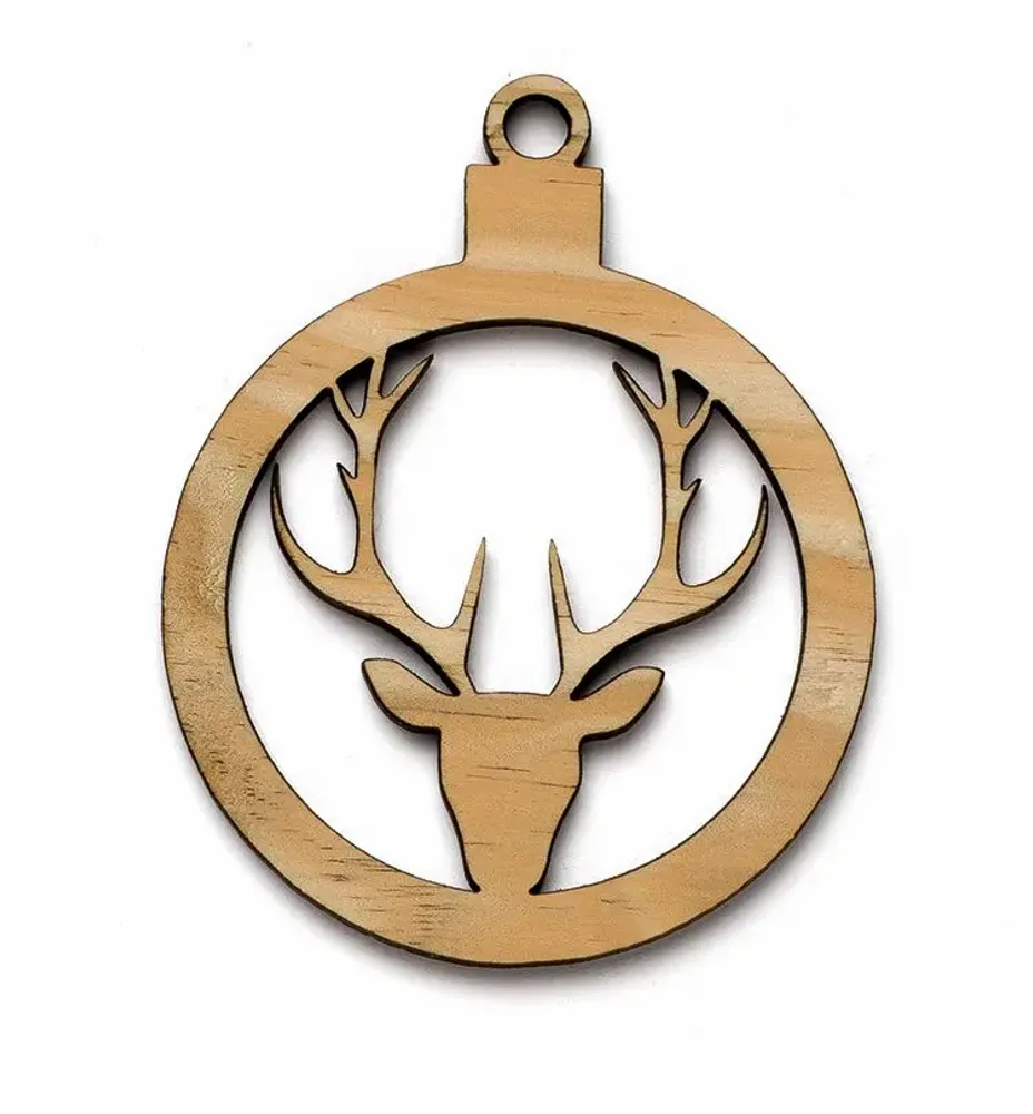 Guirlandes et boules de Noël - Boule  de Noël renne (petit format) - LIEU MULTIPLE