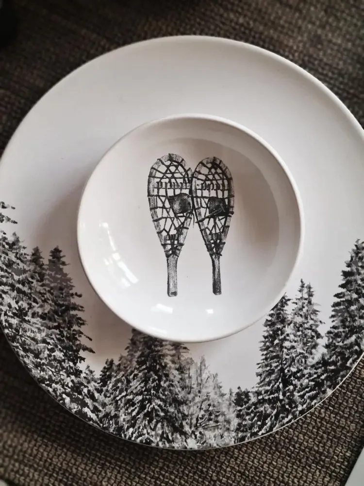 Formal plates - Collection Vaisselle MEGEVE - ANGEL DES MONTAGNES ADM FRANCE