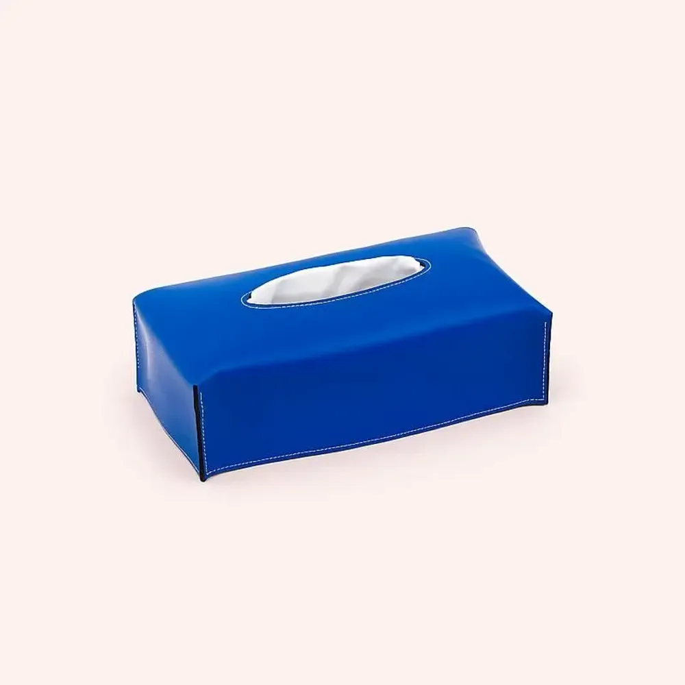 Decorative objects - Allos leather tissue box - MIDIPY
