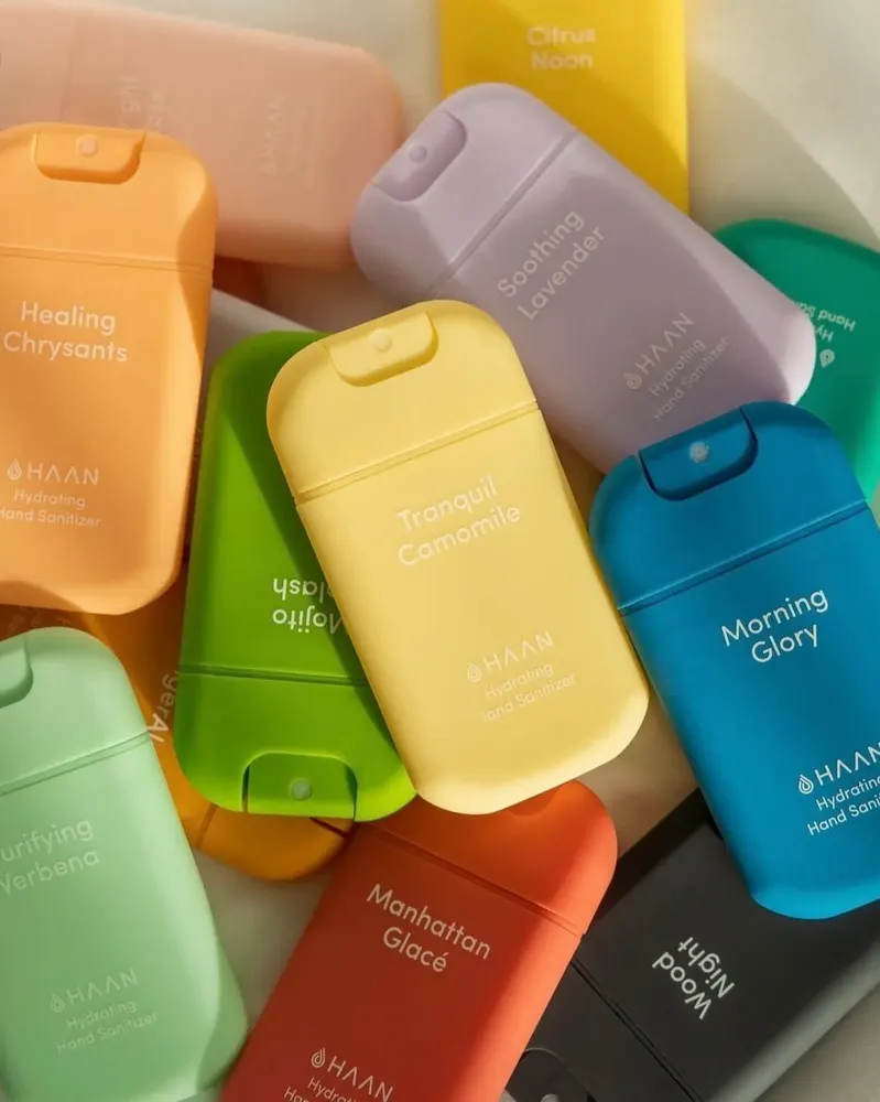 Cosmétiques - Spray désinfectant pour les mains parfumé rechargeable - HAAN Ready - SAMPLE & SUPPLY