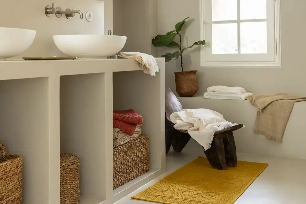 Bath towels - Zoé Bath Towel Neige 70 X 140 - MAISON VIVARAISE - SDE VIVARAISE WINKLER