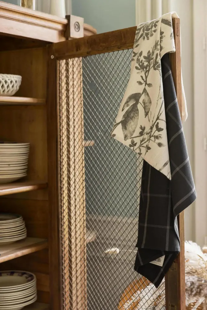 Torchons - Torchon Fleuri Isam Ombre 50 x 70 - MAISON VIVARAISE - SDE VIVARAISE WINKLER