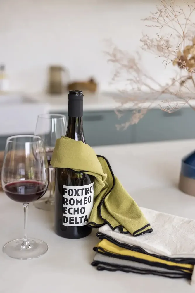 Dish towels - Recycled tea towel Isae Badiane 50 X 70 - MAISON VIVARAISE - SDE VIVARAISE WINKLER