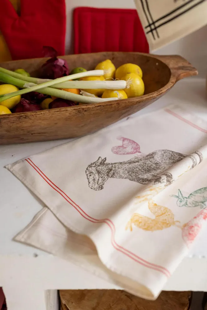 Dish towels - Farm Tea Towel Écru 48 X 72 - MAISON VIVARAISE - SDE VIVARAISE WINKLER
