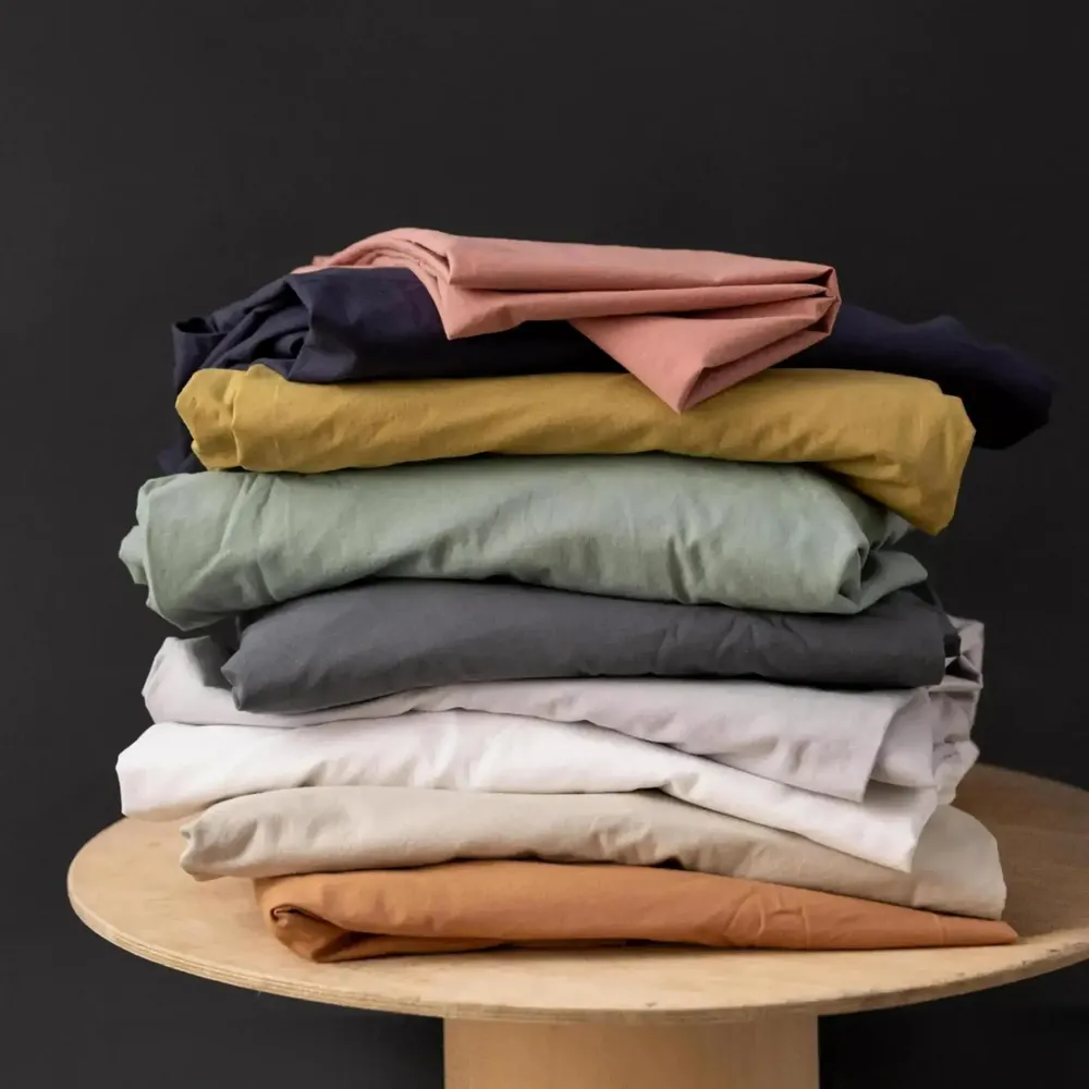 Bed linens - Calita Duvet Cover Gold 85 X 200 - MAISON VIVARAISE - SDE VIVARAISE WINKLER