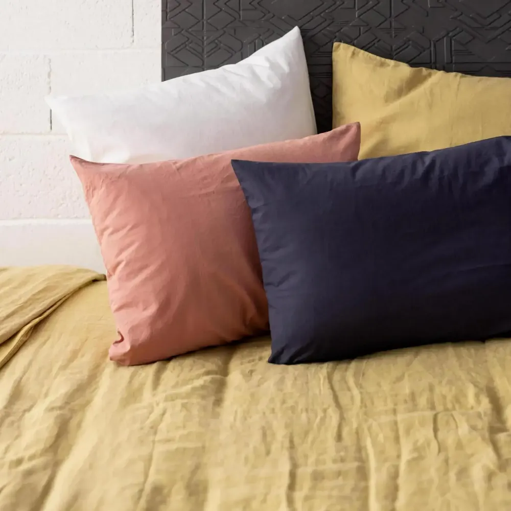 Bed linens - Calita Duvet Cover Gold 85 X 200 - MAISON VIVARAISE - SDE VIVARAISE WINKLER