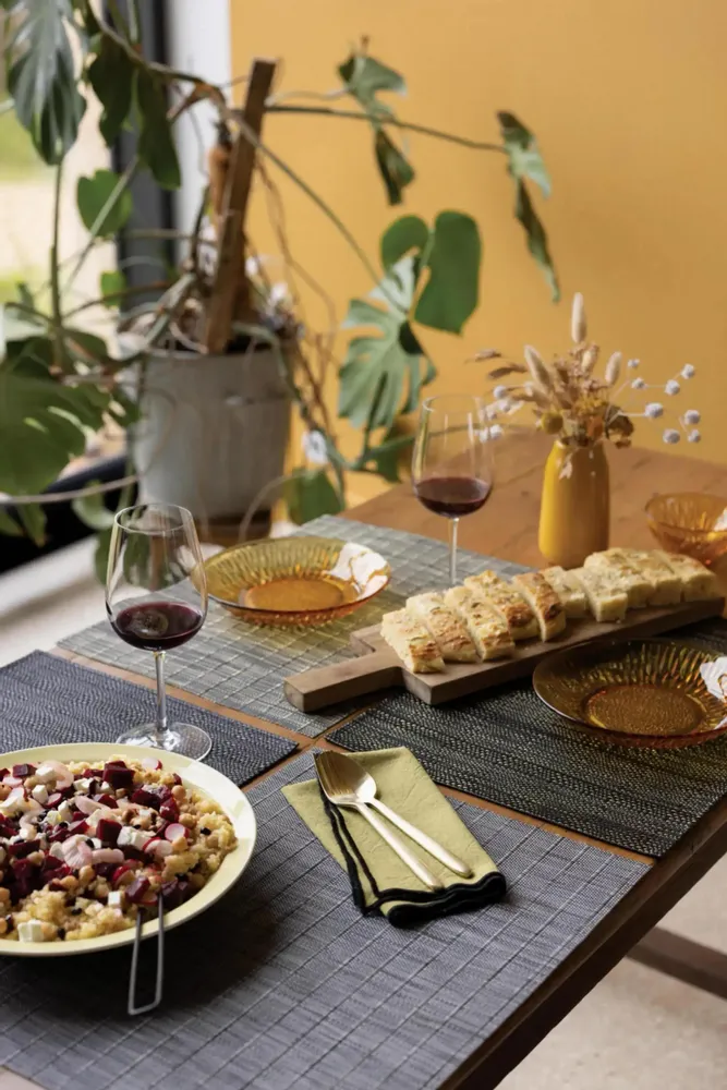 Nappes - Set de table Manoka Ombre/or 33 x 45 - MAISON VIVARAISE - SDE VIVARAISE WINKLER