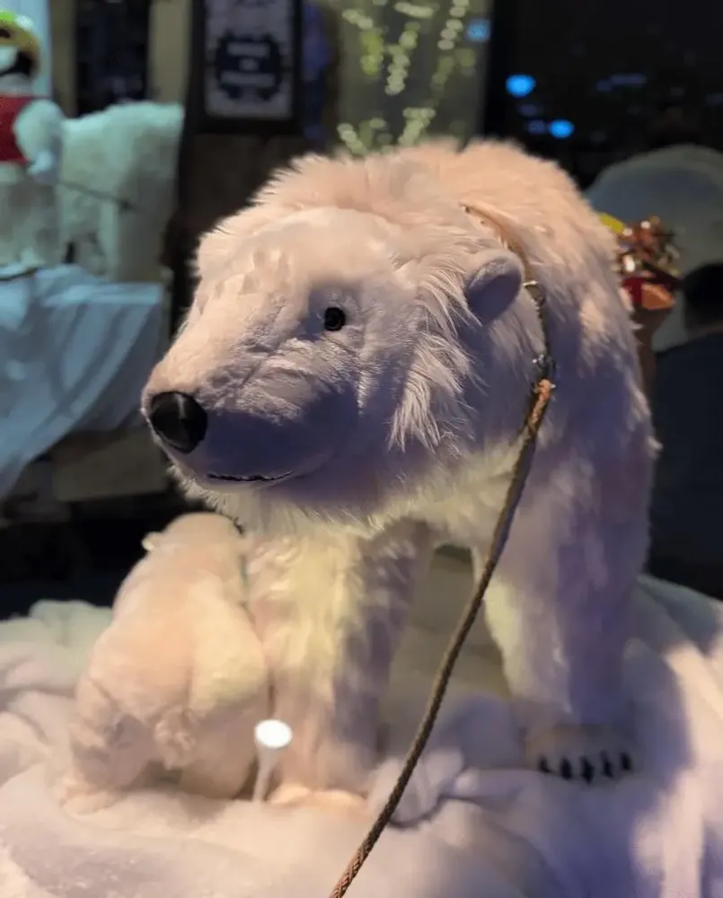 Autres décorations de Noël - Pere Noel blanc et ours polaire - ANIMATE FACTORY