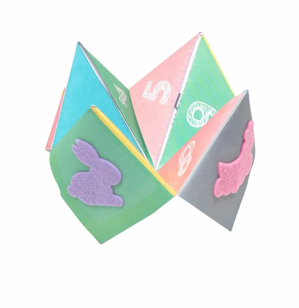 Children's arts and crafts - Glitter felt stickers - Easter - LOOLIPO