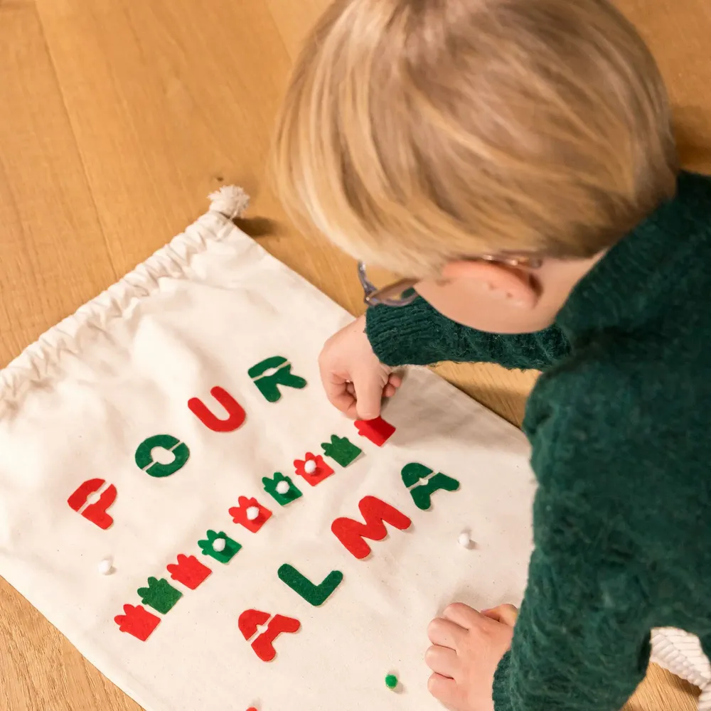 Loisirs créatifs pour enfant - Gommettes en feutrine - Noël - LOOLIPO