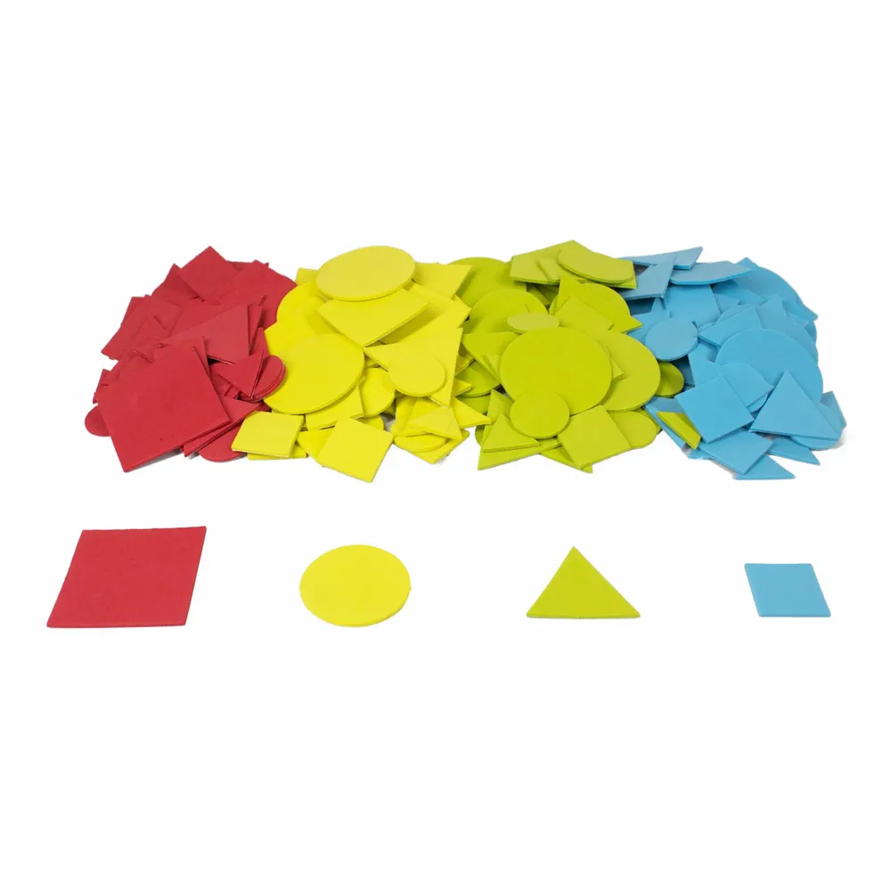 Children's arts and crafts - Foam stickers - Geometric shapes - LOOLIPO