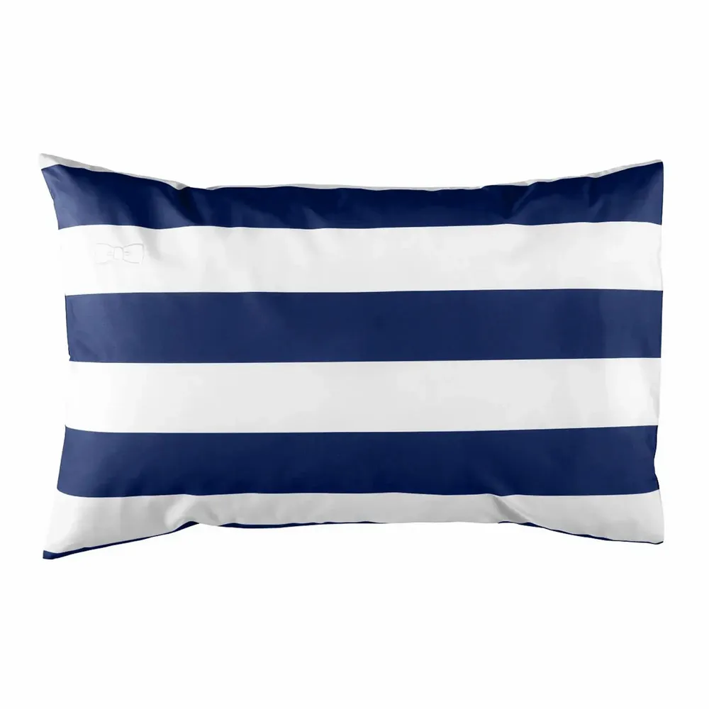 Bed linens - Duo of rectangular striped pillow case - navy - EDEN PARK BY AMALIA HOME COLLECTION