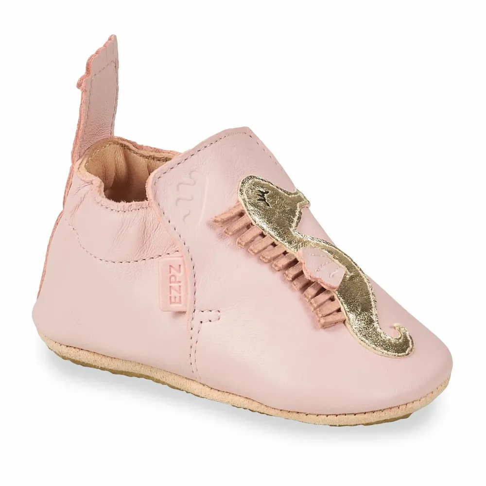 Children's slippers and shoes - Blublu relief leather slippers ♡ - EASY PEASY