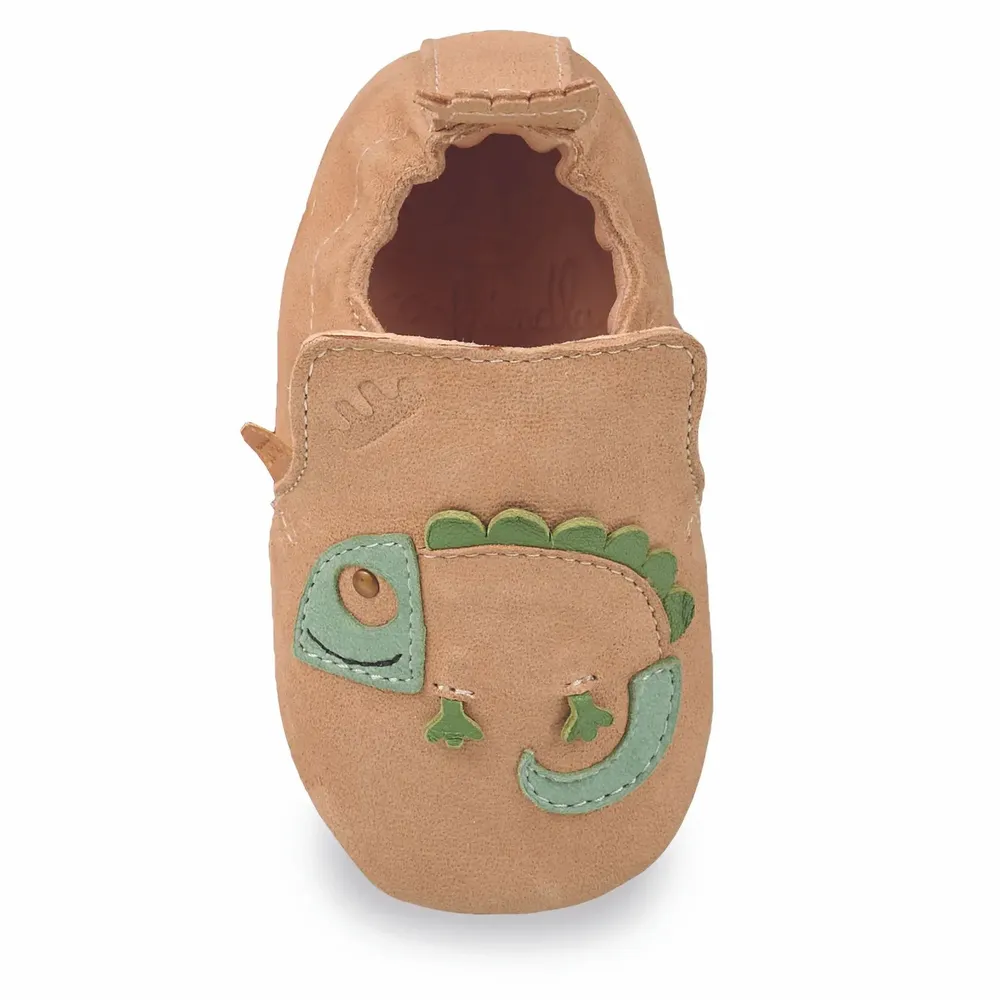 Children's slippers and shoes - Blublu relief leather slippers ♡ - EASY PEASY
