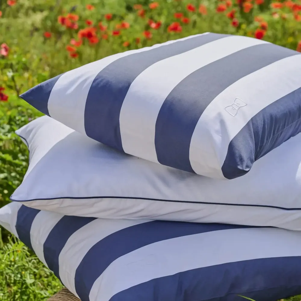 Bed linens - Duo of square striped pillow case - EDEN PARK BY AMALIA HOME COLLECTION