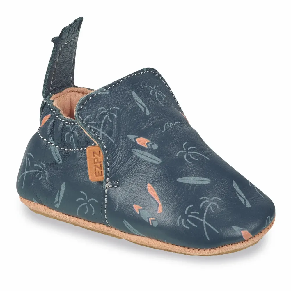 Chaussons et chaussures enfant - Chaussons en cuir Blublu imprimé ♡ - EASY PEASY