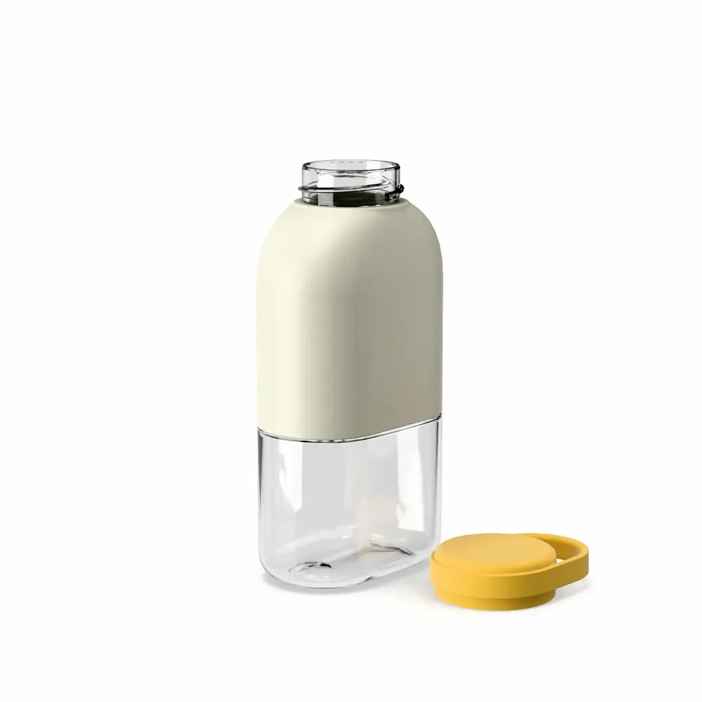 Repas pour enfant - Gourde "Slim" en Tritan 350ml - Ivory / Mimosa - EKOBO