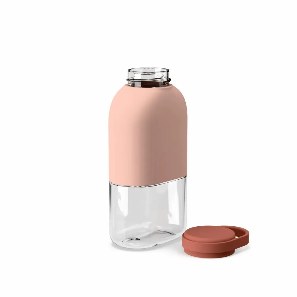 Children's mealtime - Slim Tritan Water Bottle 350ml - Blush / Terracotta - EKOBO