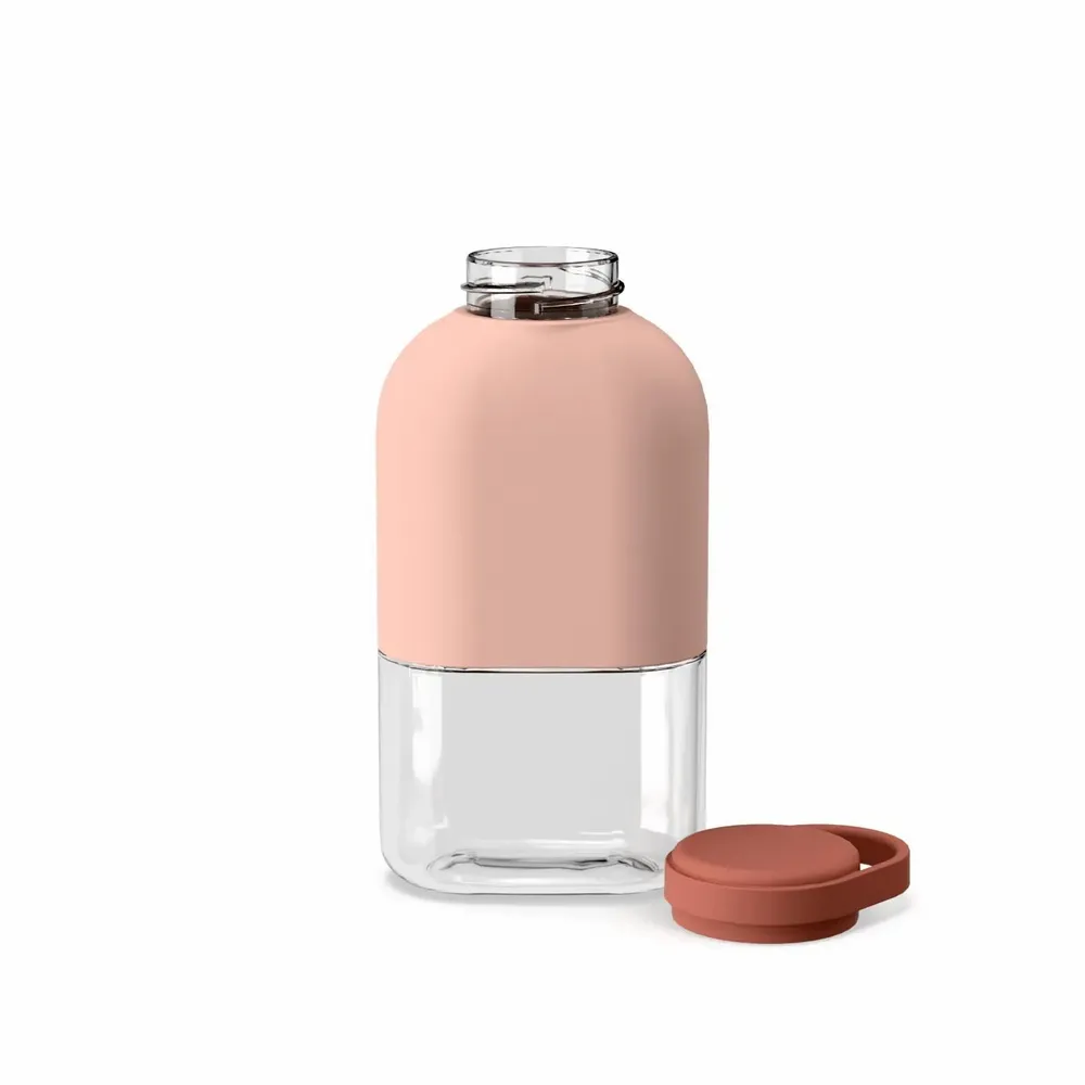 Children's mealtime - Slim Tritan Water Bottle 350ml - Blush / Terracotta - EKOBO