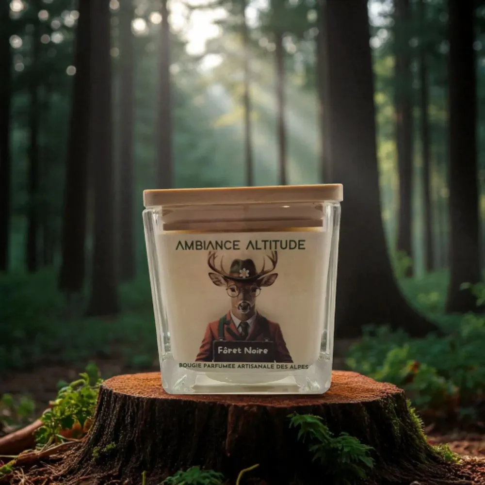 Decorative objects - BLACK FOREST Scented Natural Candle - AMBIANCE ALTITUDE