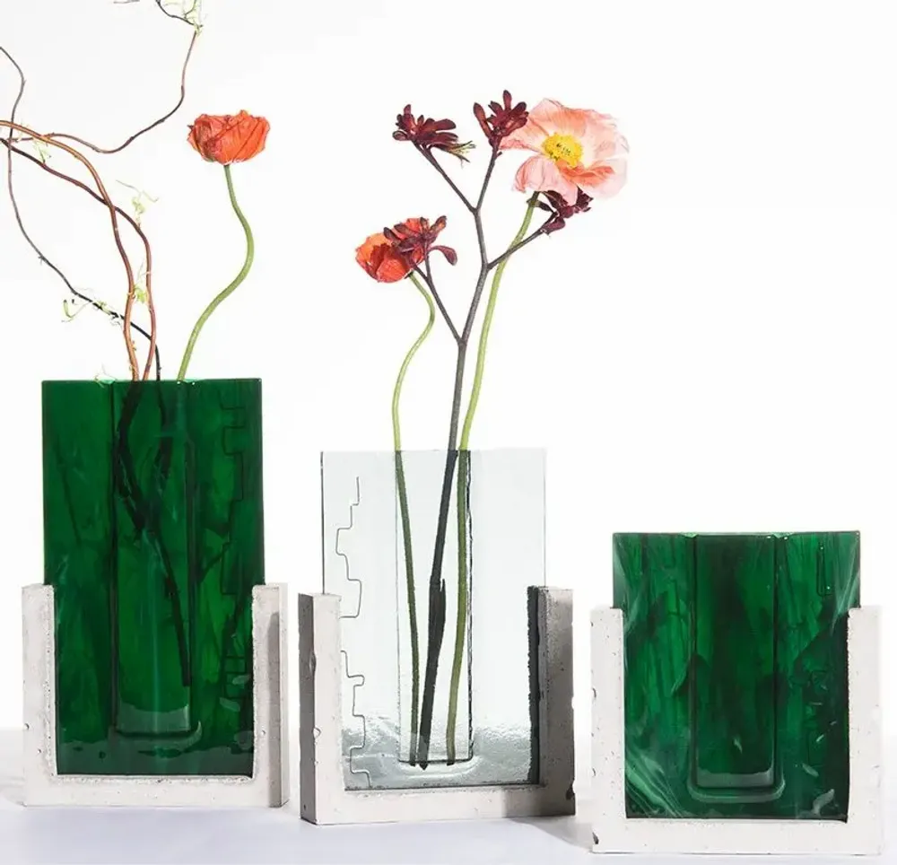Art glass - CANOPEE · Sculpture • Floral art object - AURORE BOUTER GLASS ART
