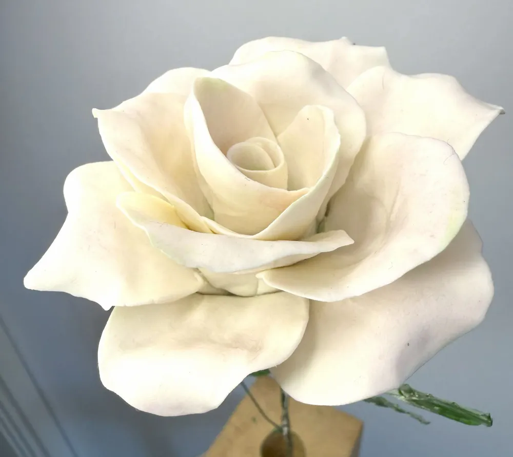 Ceramic - Large porcelain rose - FLEURIR L AVENIR