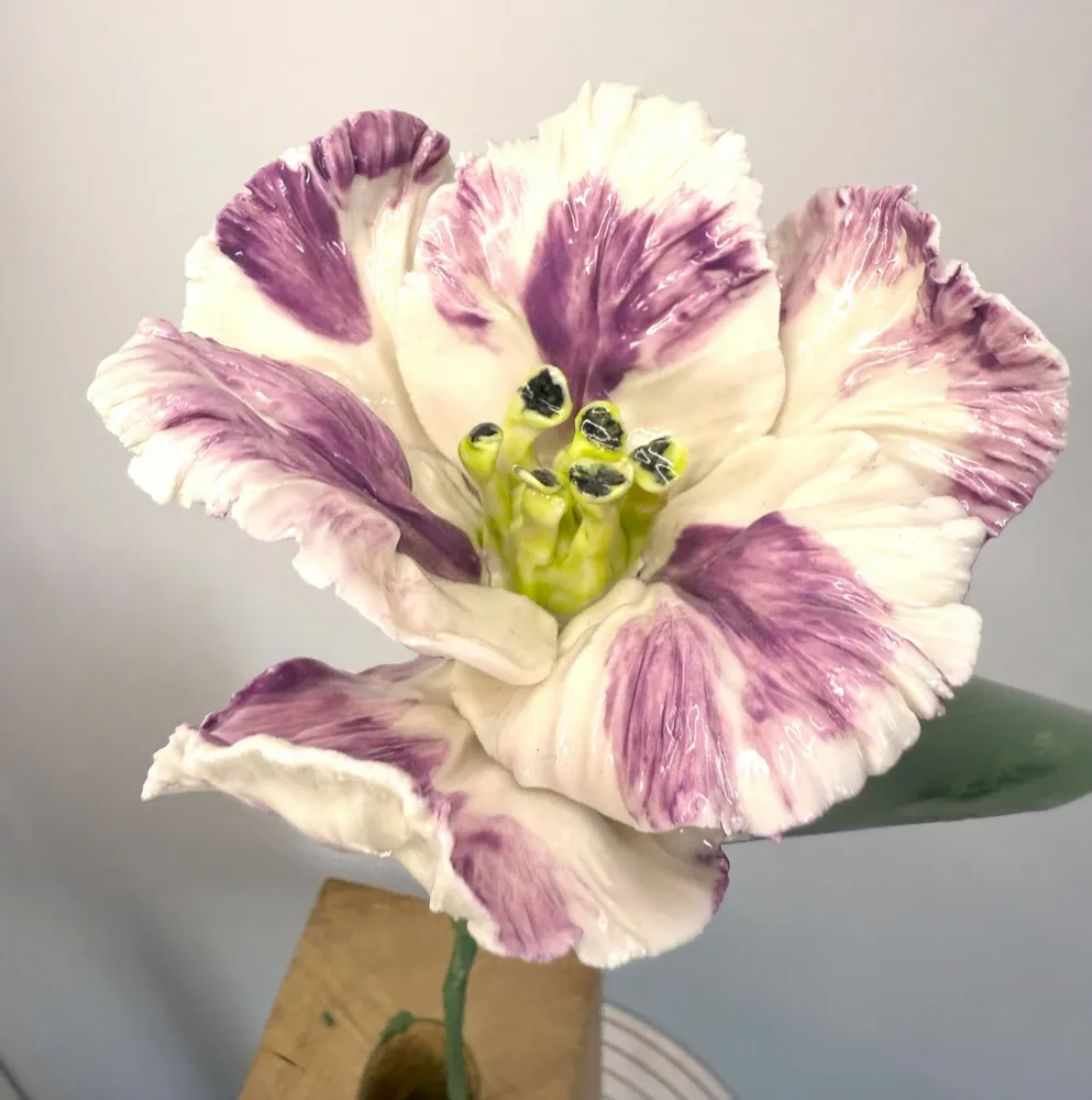 Ceramic - Parrot Tulip - FLEURIR L AVENIR