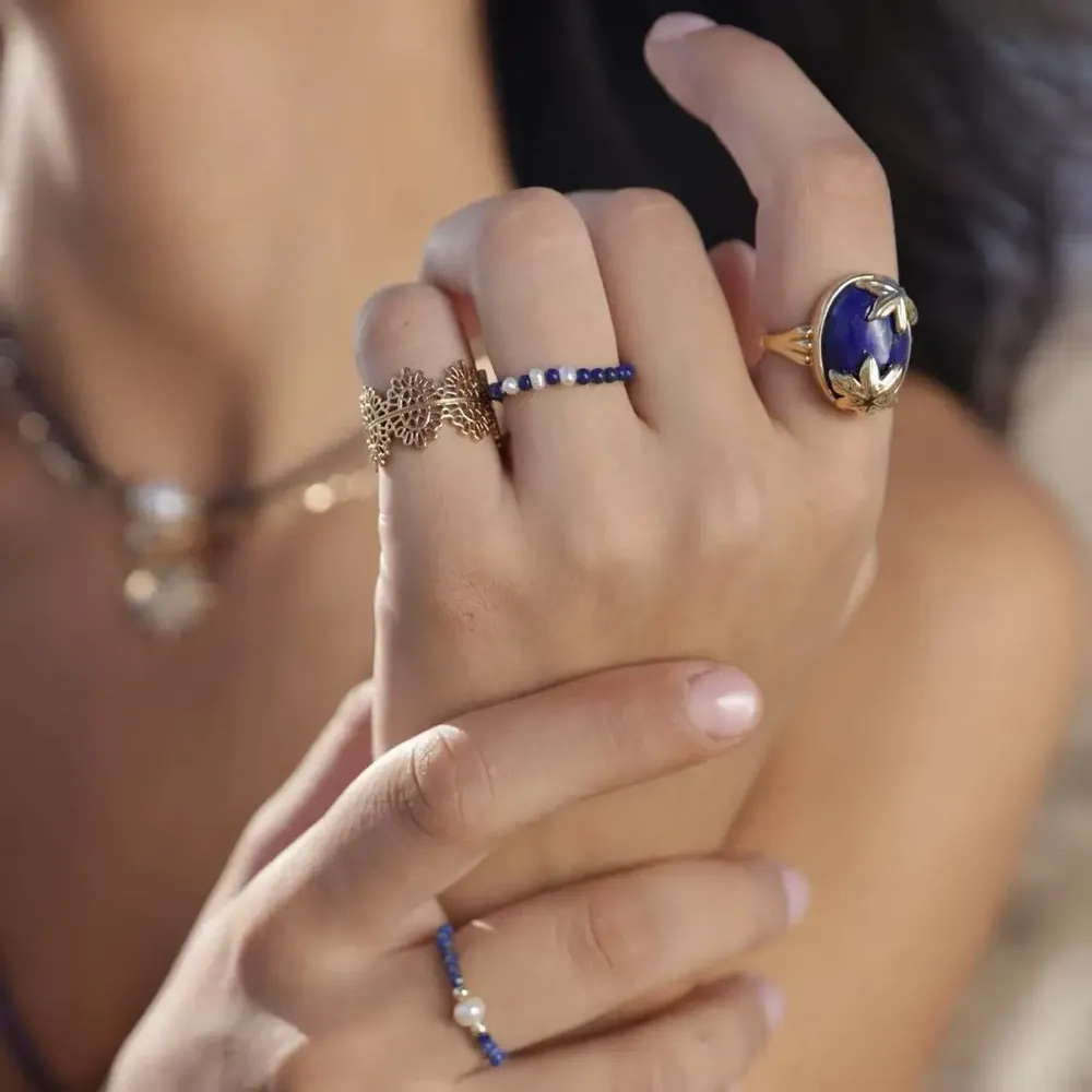 Jewelry - Garden of Eden Blue Lapis Series - ATELIER J.FB FRANCE