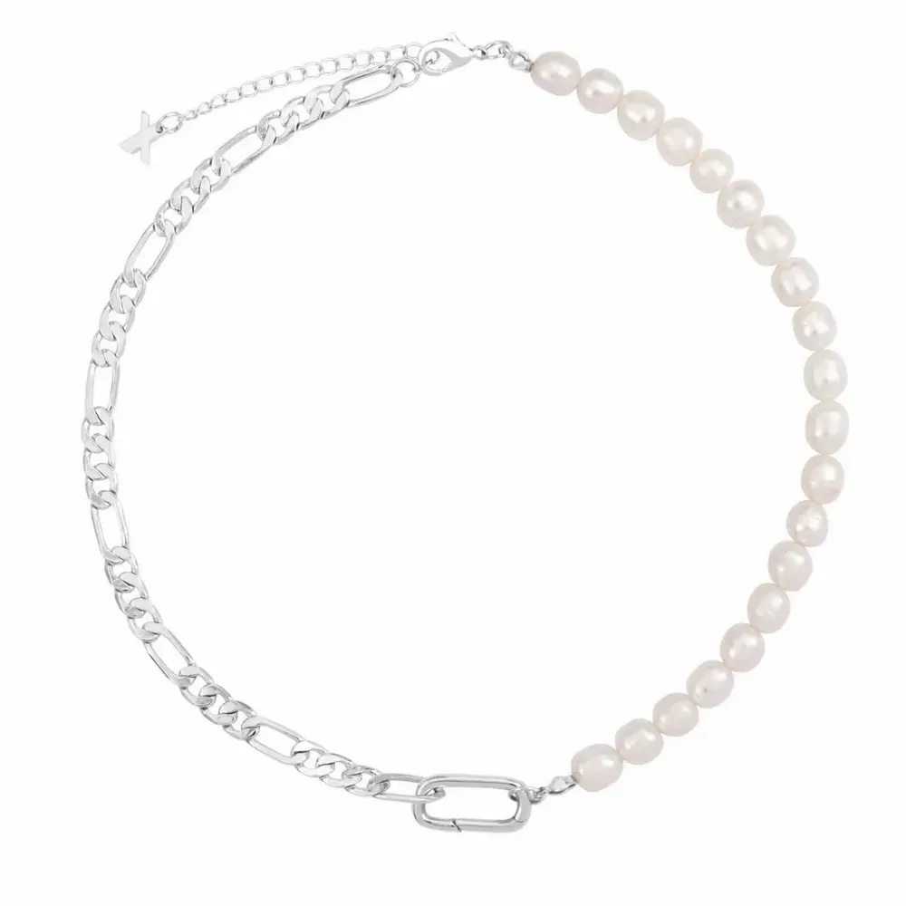 Jewelry - Figaro Pearl and Chain Multi-function Necklace - ATELIER J.FB FRANCE