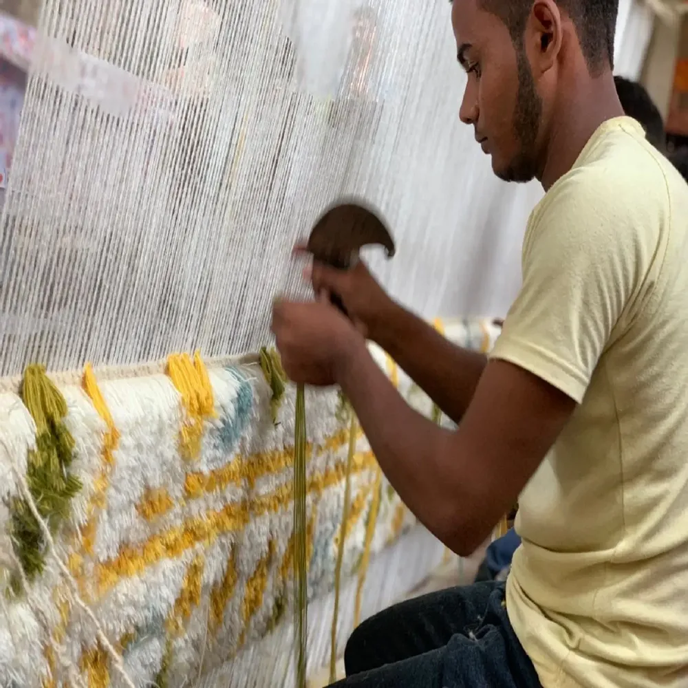 Unique pieces - Sunrise to Sunset Ombre Rainbow Handwoven Custom Rug Designers Studios - INDIAN RUG GALLERY