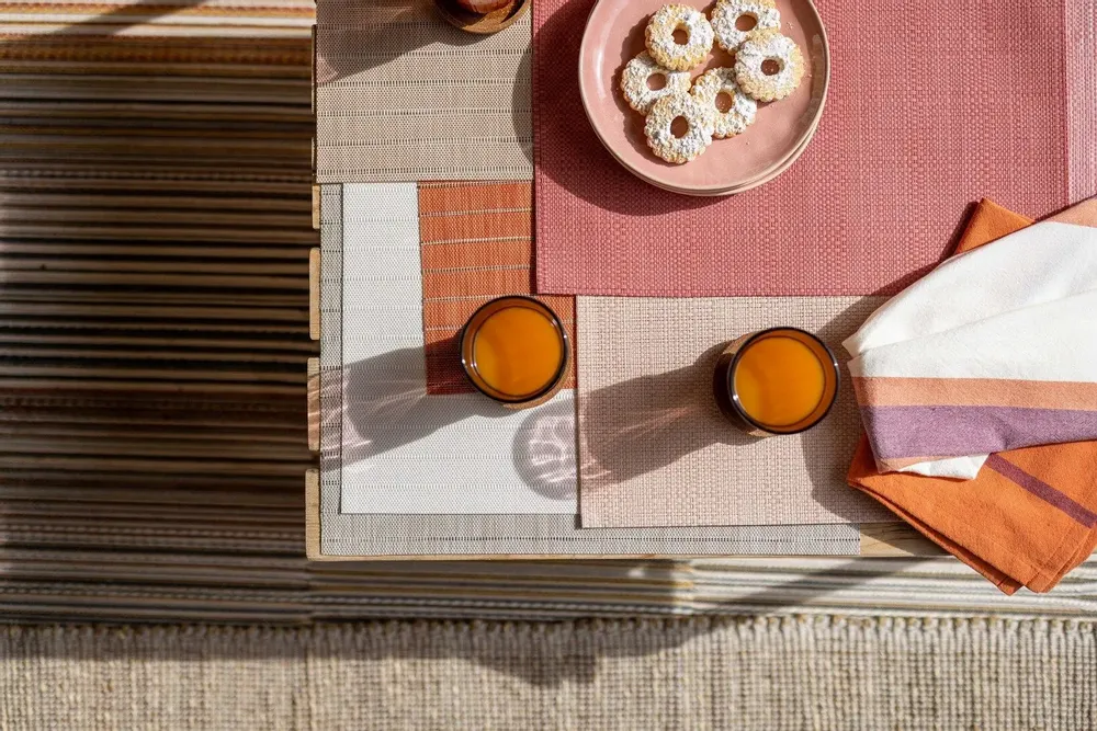Sets de table - Set de table Canna Matcha 33 x 45 - MAISON VIVARAISE - SDE VIVARAISE WINKLER