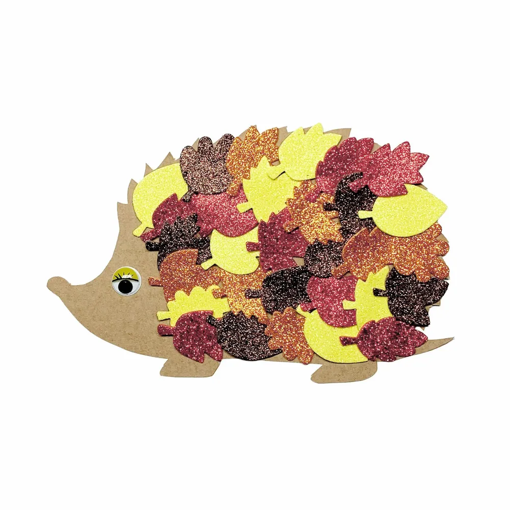 Loisirs créatifs pour enfant - Gommettes en mousse pailletée - Automne - LOOLIPO
