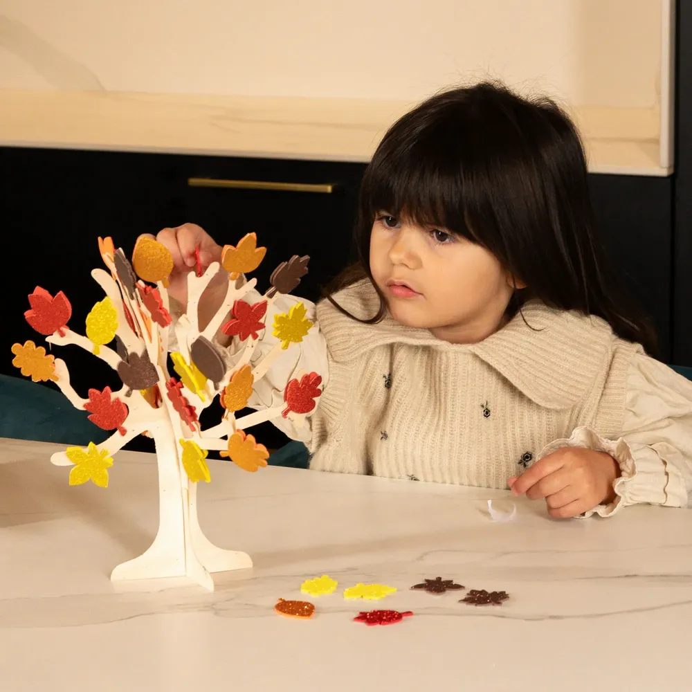 Loisirs créatifs pour enfant - Gommettes en mousse pailletée - Automne - LOOLIPO