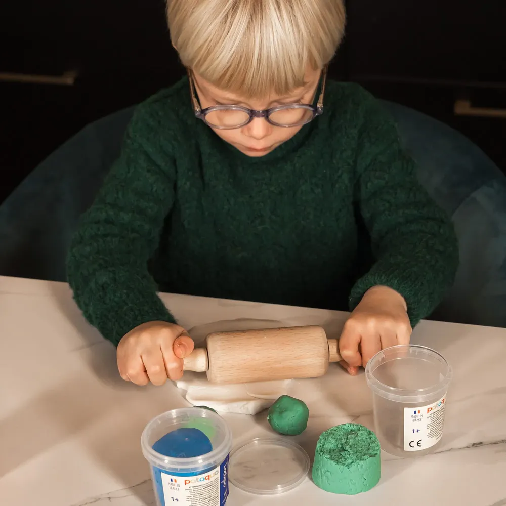 Loisirs créatifs pour enfant - PÂTE À JOUER VÉGÉTALE - PATAQUA - COULEURS PRIMAIRES & COMPLÉMENTAIRES - LOOLIPO