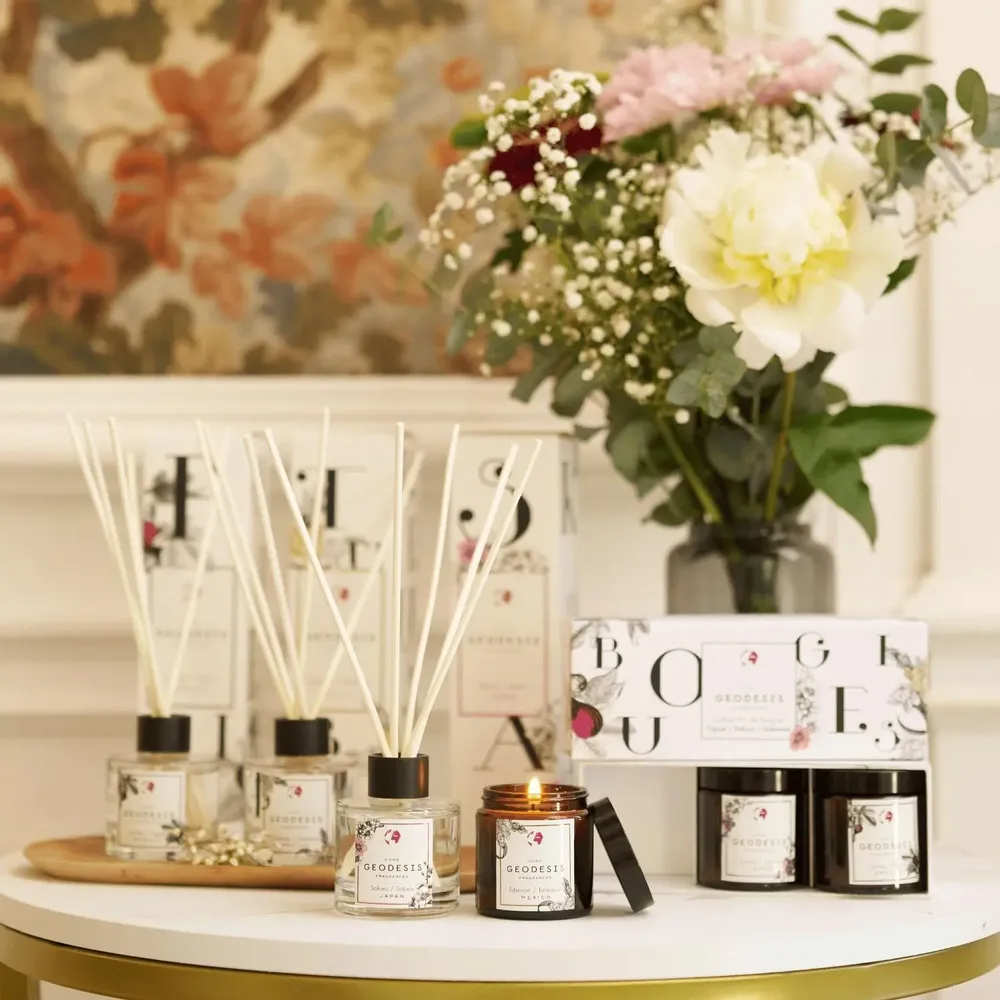 Bougies - Collection sensorielle - Diffuseurs 100ml & Coffret bougie - GEODESIS PARFUMS