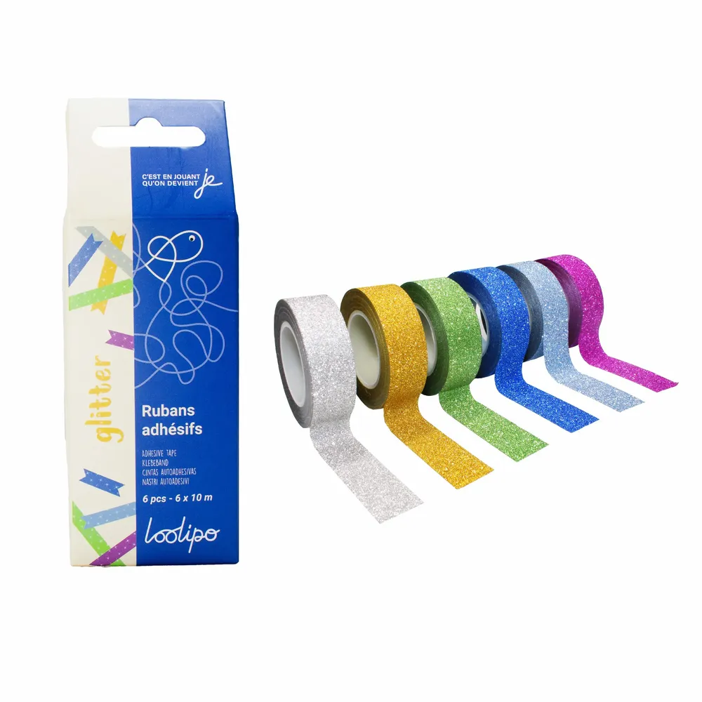 Loisirs créatifs pour enfant - Rubans adhésifs - Glitter - LOOLIPO