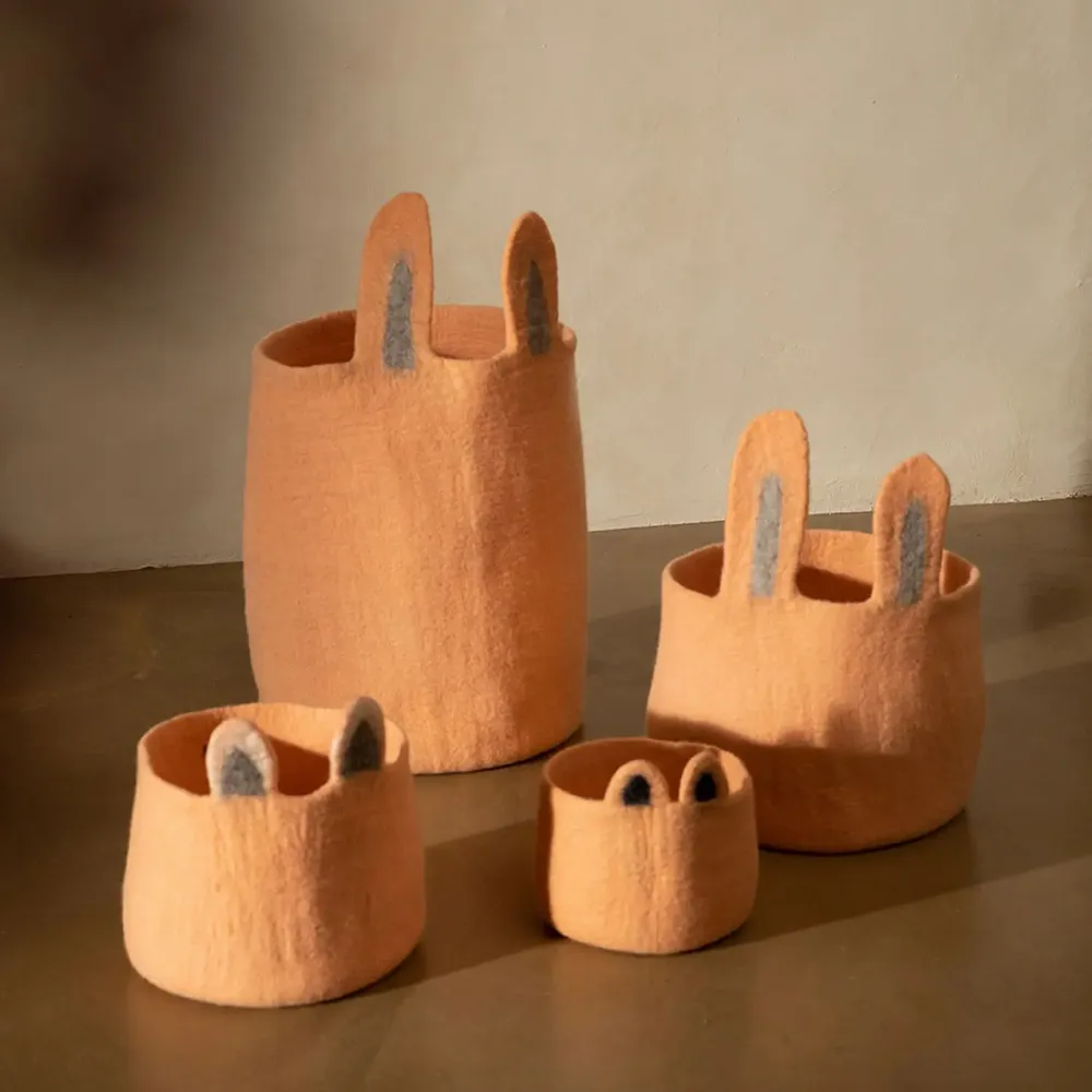 Decorative objects - HANDMADE FELTED STORAGE - MUSKHANE