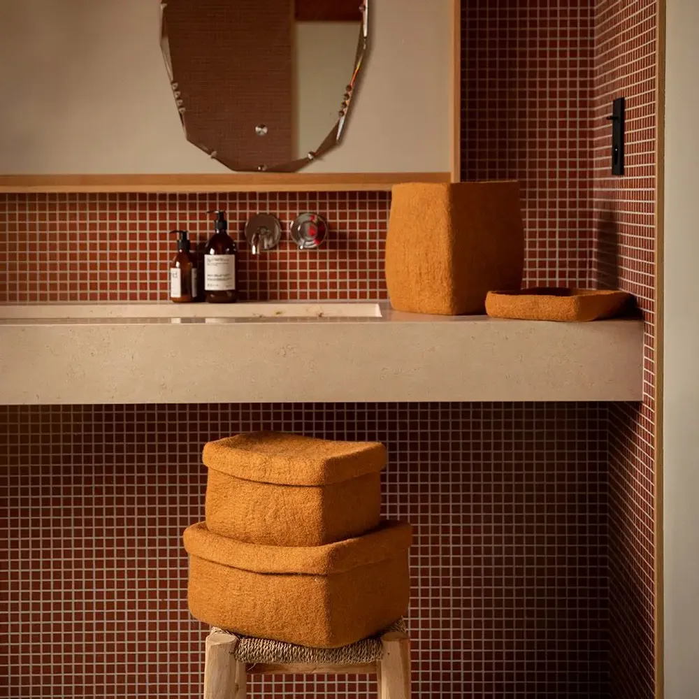 Decorative objects - HANDMADE FELTED STORAGE - MUSKHANE