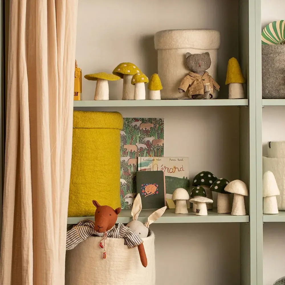 Decorative objects - HANDMADE FELTED STORAGE - MUSKHANE