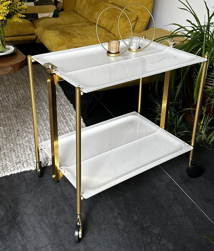 Trolleys - TEXTABLE 2 LEVEL STILI GREY - PLATEX