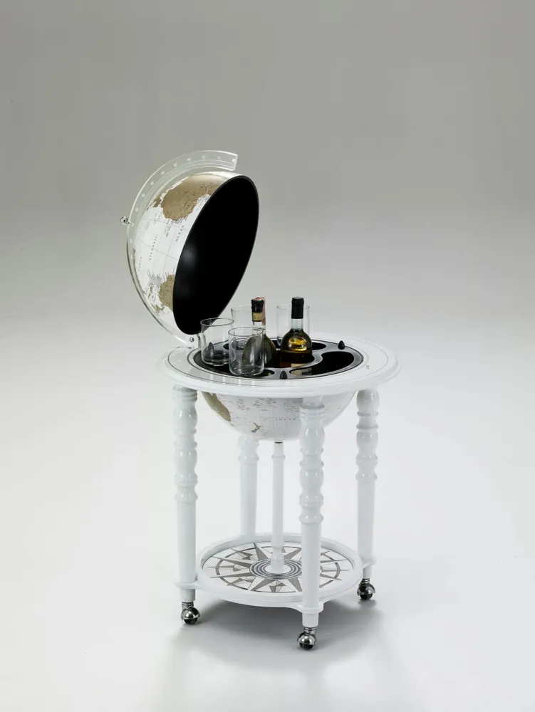 Hotel bedrooms - Elegance Bar Globe All White - ZOFFOLI MAPPAMONDI