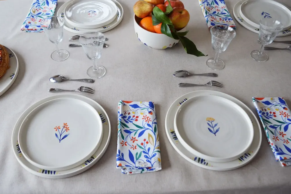 Linge de table textile - Lot de 6 serviettes de table Primavera - MAISON PRIMAVERA