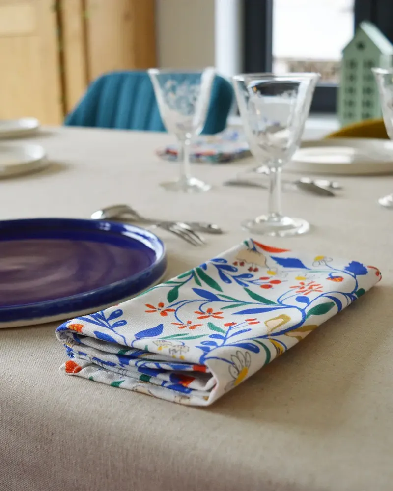 Linge de table textile - Lot de 6 serviettes de table Primavera - MAISON PRIMAVERA