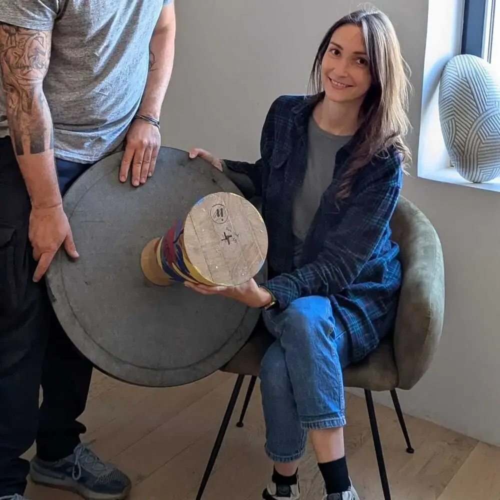 Coffee tables - Coffee table, limited series in collaboration with artist - piece 1/5 - C'EST BIEN FAIT