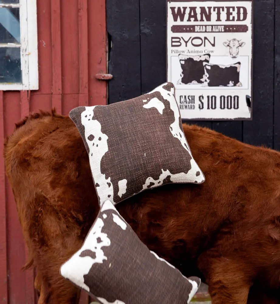 Fabric cushions - Anima Cow M” Pillow - BYON & SAGAFORM