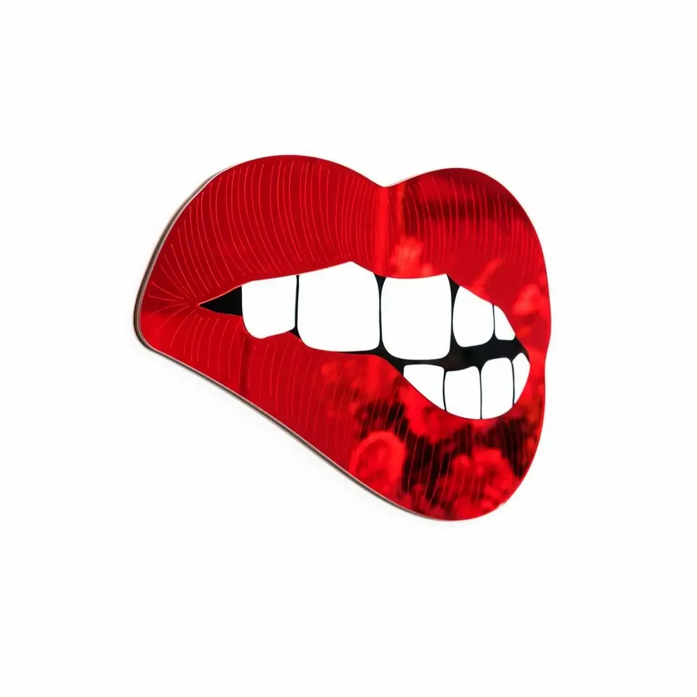 Autres décorations murales - Bite Me – Miroir audacieux en forme de lèvres brillantes - LA MISÉTO