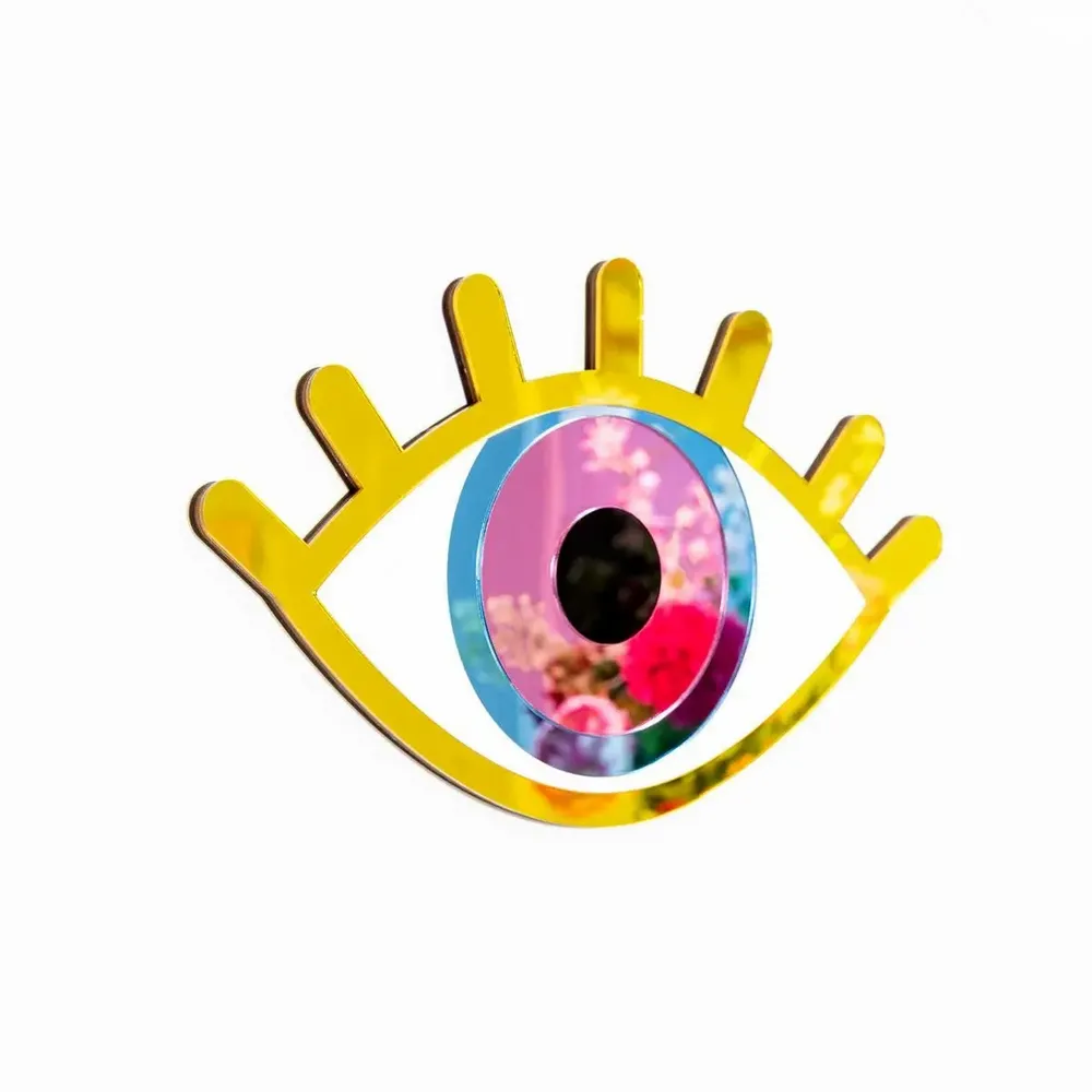 Autres décorations murales - Eye See You – Miroir espiègle en forme d’œil graphique - LA MISÉTO
